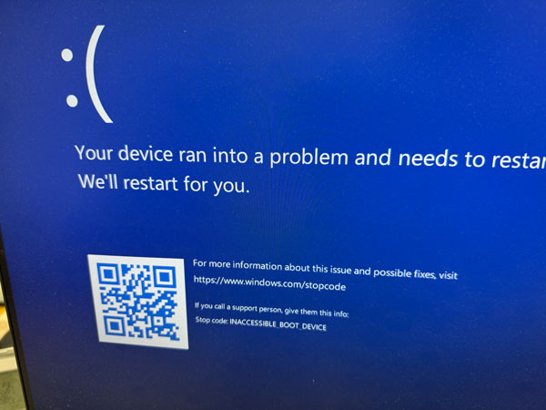 ブルースクリーン